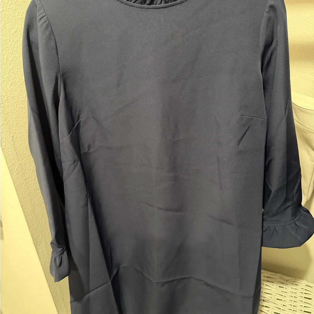 NWT Draper James Lindsay Dress Navy Medium Classic Staple - Picture 3 of 3